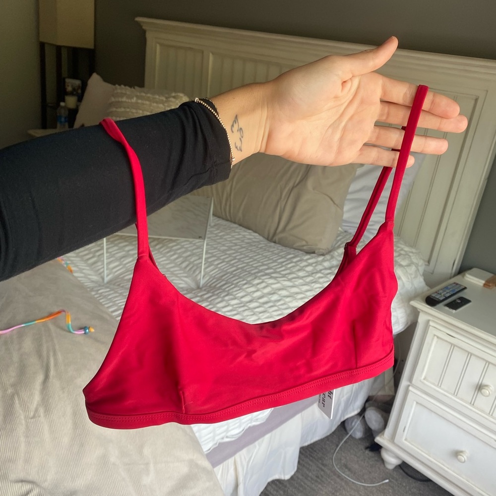 Bright swimwear red Bikini top!